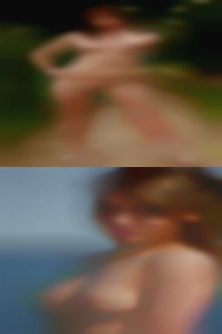 Very shorty nude woman.